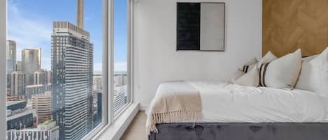 1 habitación y ropa de cama de alta calidad