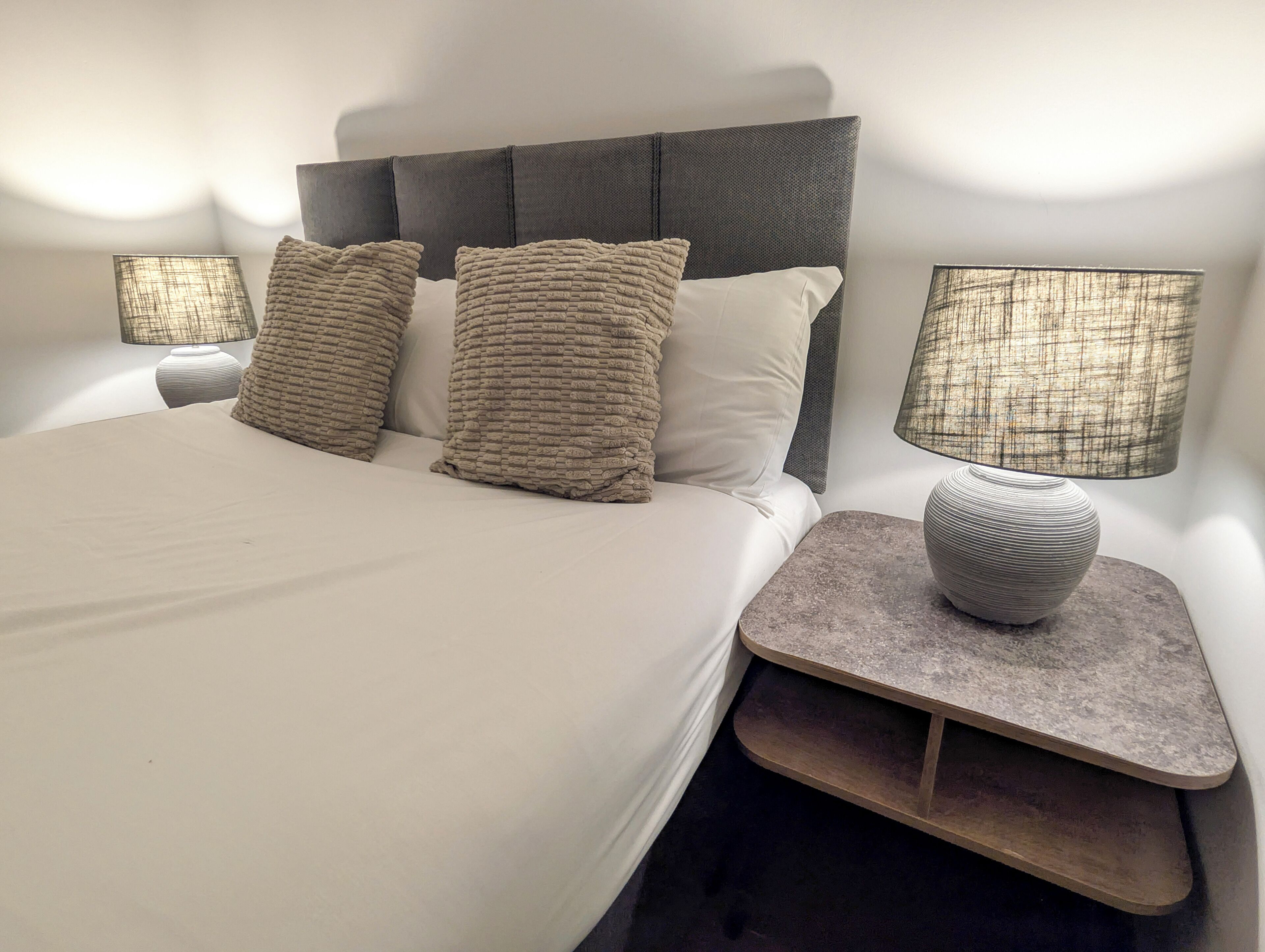 Standard Apartment, 2 Double Beds, Non Smoking (Walk-in Shower) | Free WiFi, bed sheets