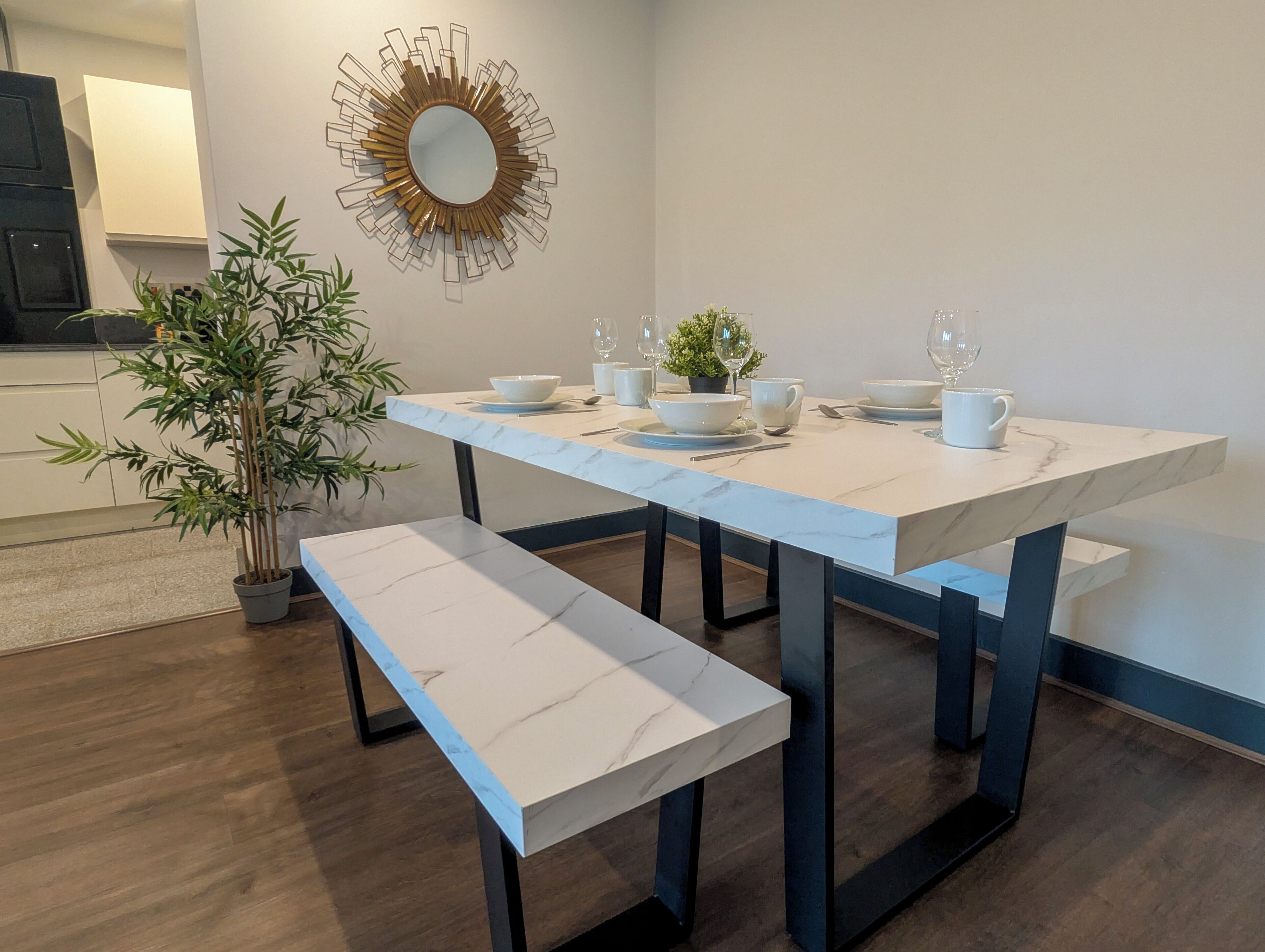 Standard Apartment, 2 Double Beds, Non Smoking (Walk-in Shower;with Sofabed) | Living area | 40-inch TV with digital channels