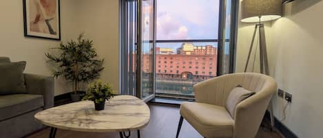 Standard Apartment, Multiple Beds, Non Smoking (Walk-in Shower;with Sofabed) | Living area | 40-inch TV with digital channels