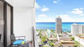 Family Condo, 1 Bedroom, Balcony, Partial Sea View (0144) | Beach/ocean view