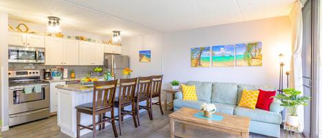 Appartement familial, 1 chambre, balcon, vue partielle sur la mer (0012) | 1 chambre, literie de qualité, décor unique, ameublement unique