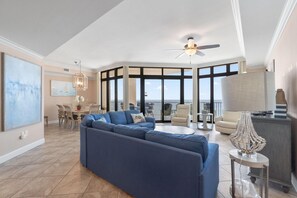 Condo, Multiple Beds (The Oasis at Orange Beach 609 (Phoeni) | Living area | TV - The Oasis at Orange Beach 609 (Orange Beach)