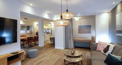 New from 7/ 24, 150 m to the sea, 5 stars, central and quiet, sauna, dogs welcome