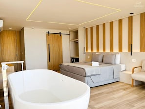 Presidentiële Twin kamer | Luxe beddengoed, pillowtop-bedden, een minibar, een laptopwerkplek