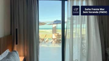 Premium Double Room, Sea View, Beachfront | Premium bedding, pillowtop beds, minibar, laptop workspace