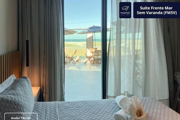 Premium Double Room, Sea View, Beachfront | Premium bedding, pillowtop beds, minibar, laptop workspace