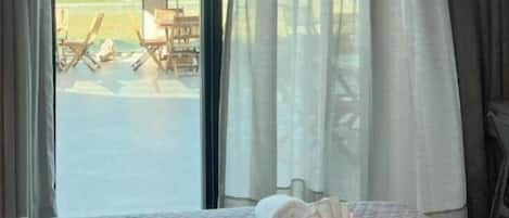 Premium Double Room, Sea View, Beachfront | Premium bedding, pillowtop beds, minibar, laptop workspace