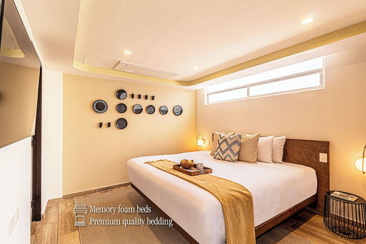 1 chambre, literie hypoallergénique, coffres-forts dans les chambres