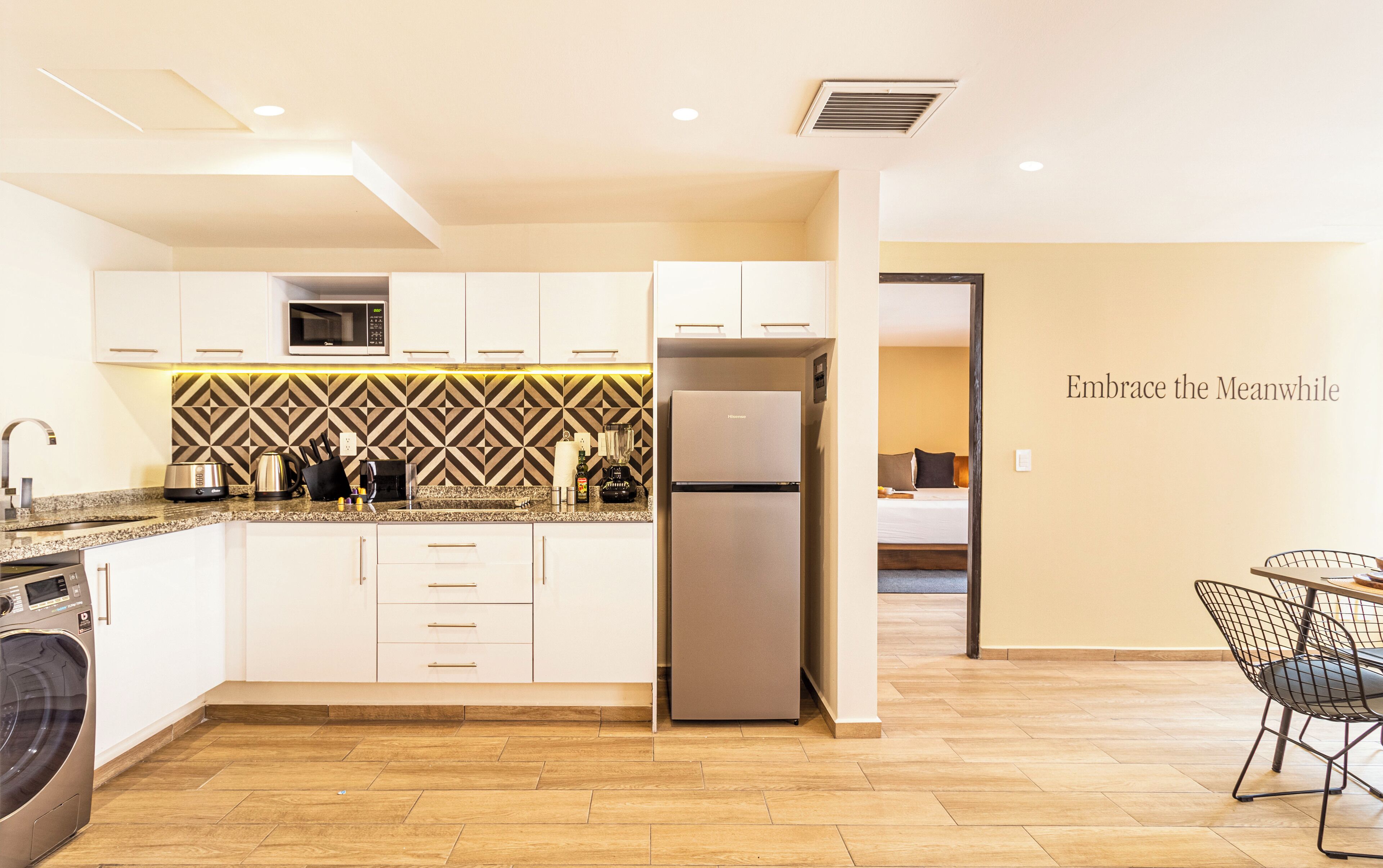 頂級公寓, 城市景觀 | 私人廚房 | 電冰箱、微波爐、爐台、咖啡機/沖茶器