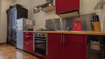 Departamento, balcón | Cocina privada | Tetera eléctrica