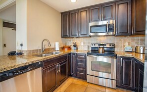 Fridge, microwave, stovetop, dishwasher - Kapalua Golf Villas Ocean View 2 Bedroom (Lahaina)