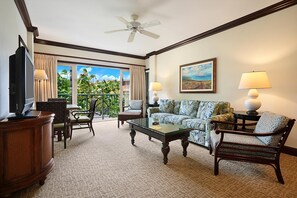 Living area - Waipouli Beach Resort Garden View 1 BD 2 BA (Kapaa)