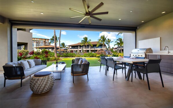 Outdoor dining - Honua Kai Luana Garden Villa 3A 3 Bedroom 3 Bath (Lahaina)