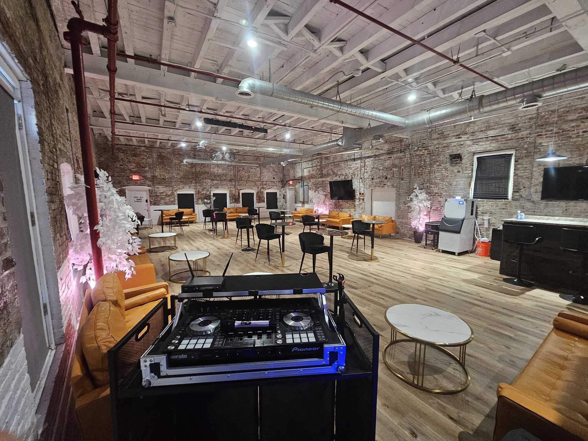 The Loft, venue/hall for parties in wonderful Ironbound section of Newark