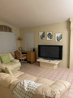 Smart TV y chimenea