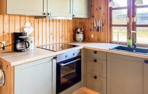 Fridge, microwave, dishwasher, coffee/tea maker