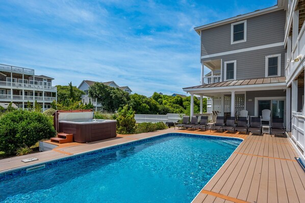 A heated pool