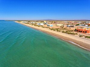 Enjoy stunning views of the ocean from this beachfront resort.