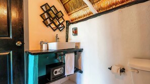 Dusche, Handtücher, Seife, Shampoo