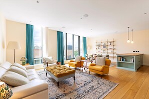 Apartment | Living room - Luxury Penthouse Overlooking the Thames (London)