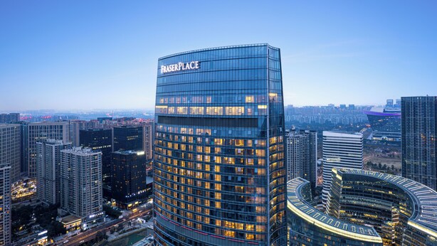 A modern high-rise building with the sign "FRASERPLACE" at the top. - Fraser Place Chengdu  (Chengdu)
