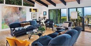 Smart TV, fireplace, offices, printers