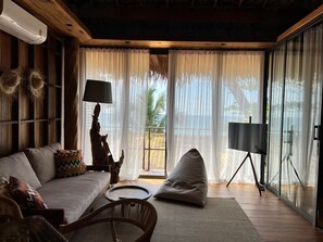 Luxury Villa, 2 Bedrooms, Partial Sea View | Living area - Sealord Naithon Beach Phuket (Sa Khu)