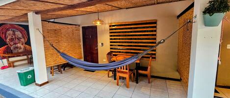 Standard Quadruple Room, Private Bathroom, Garden View | Terrace/patio