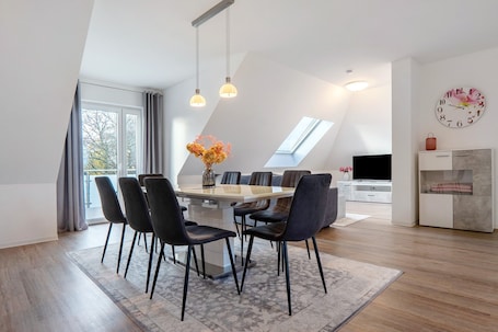 Dining. Apartment 'Fewo Nahner Loft' with Balcony