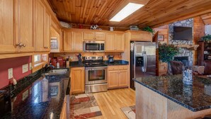 Cabin, Multiple Beds, Hot Tub, Mountain View (New River Ramble) | Private kitchen - New River Ramble (Todd)