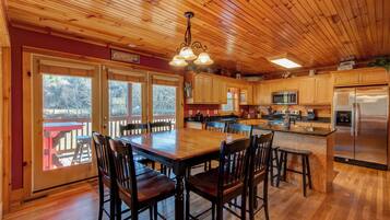 Cabin, Multiple Beds, Hot Tub, Mountain View (New River Ramble) | Dining