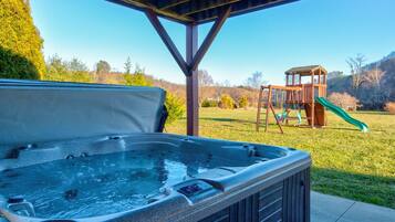 Cabin, Multiple Beds, Hot Tub, Mountain View (New River Ramble) | Outdoor spa tub