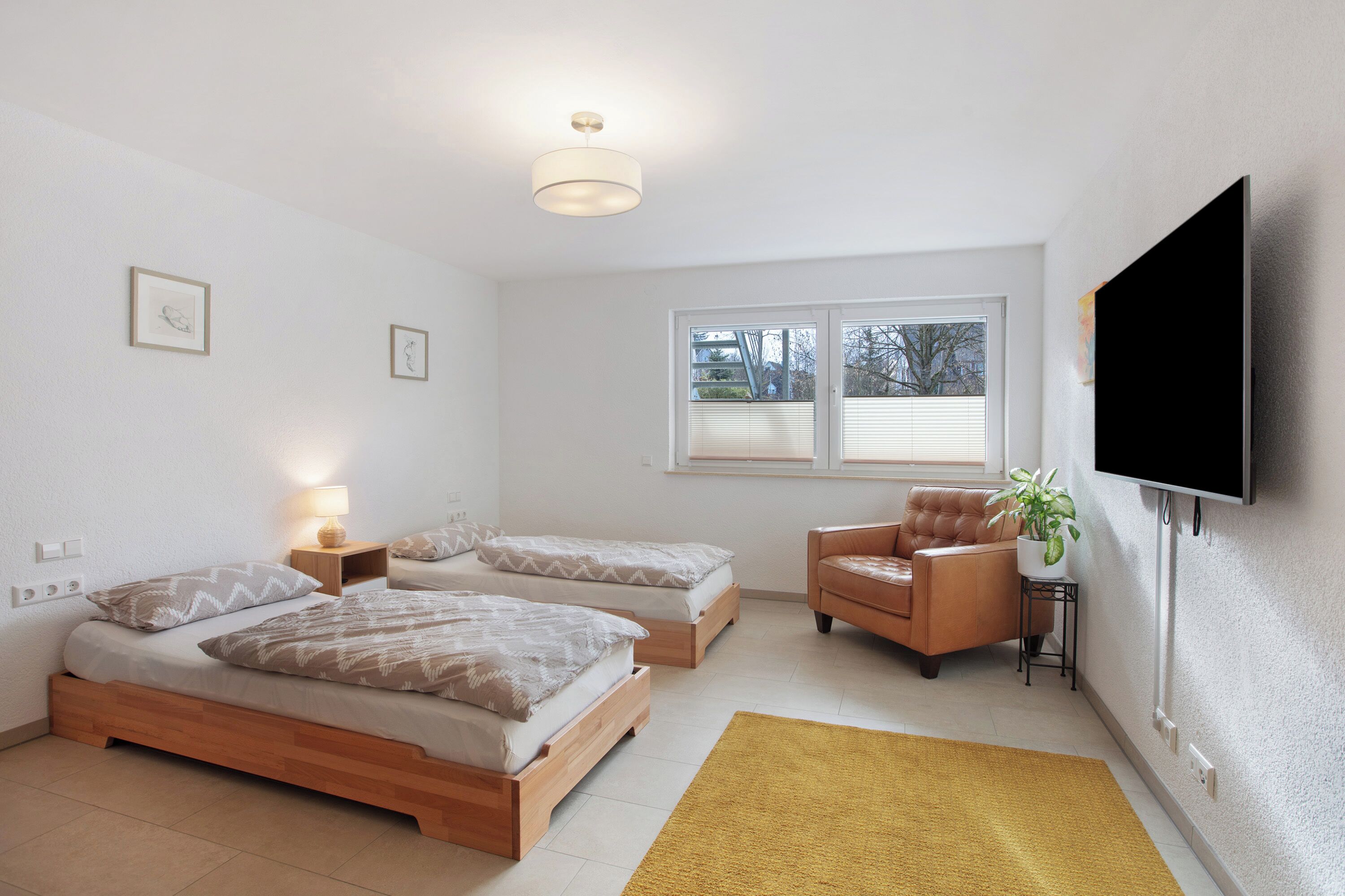 2 slaapkamers, een strijkplank/strijkijzer, gratis wifi, beddengoed