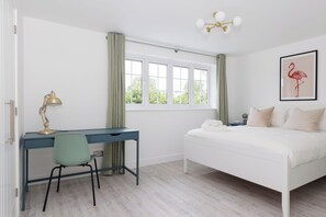 5 bedrooms, iron/ironing board, travel cot, WiFi
