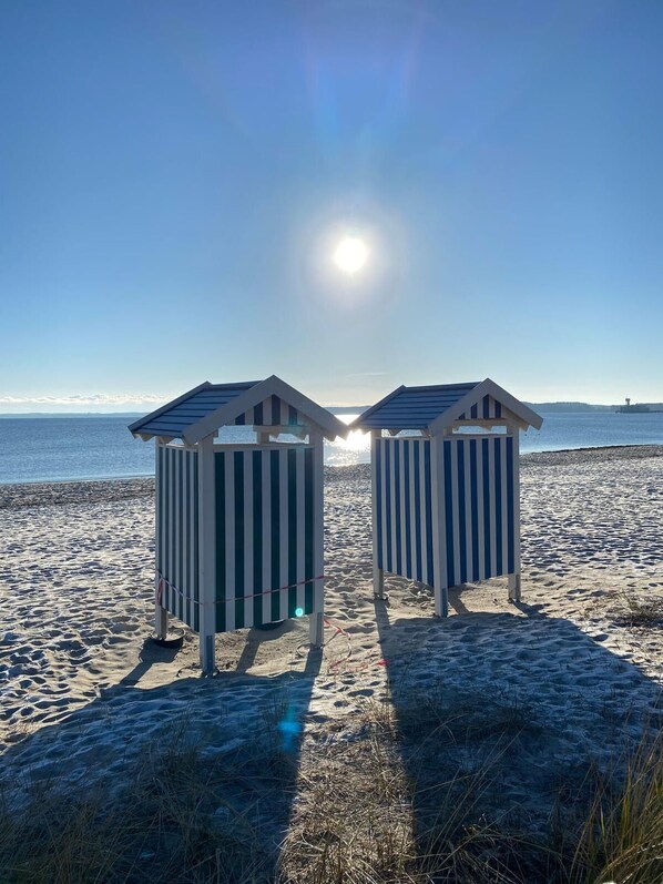 Vlak bij het strand