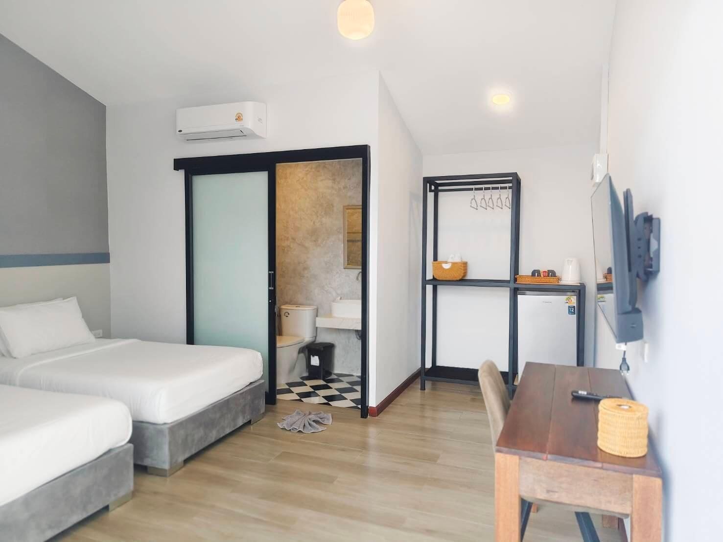 Standard Twin Bed | 1 soveværelse, premium-sengetøj, dundyner, skrivebord