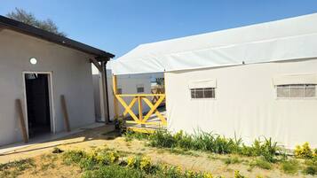 Economy Tent | 1 bedroom, premium bedding, desk, bed sheets