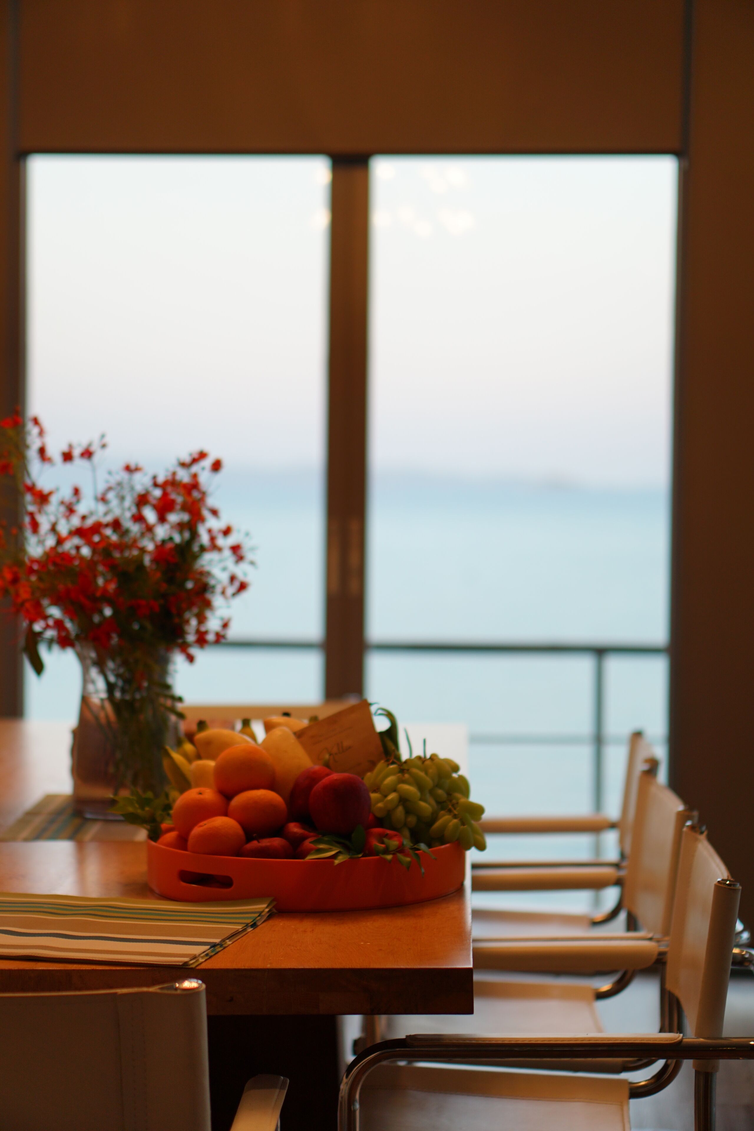 Full-sized fridge, microwave, espresso maker, electric kettle