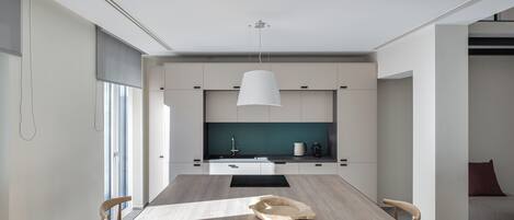 Apartment | Private kitchen | Toaster, blender, eco-friendly cleaning products, paper towels