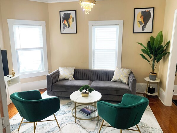 Smart TV, fireplace - The Freedom HOME from HOME (New Bedford)