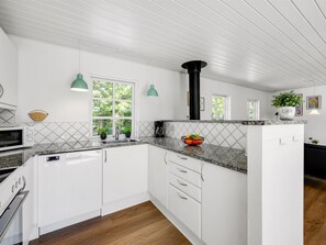 Fridge, microwave, dishwasher, highchair