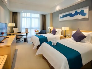 1 slaapkamer, luxe beddengoed, een bureau, gratis wifi