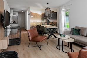 Living room - Lodge in Schaijk With Enclosed Garden (Schaijk)