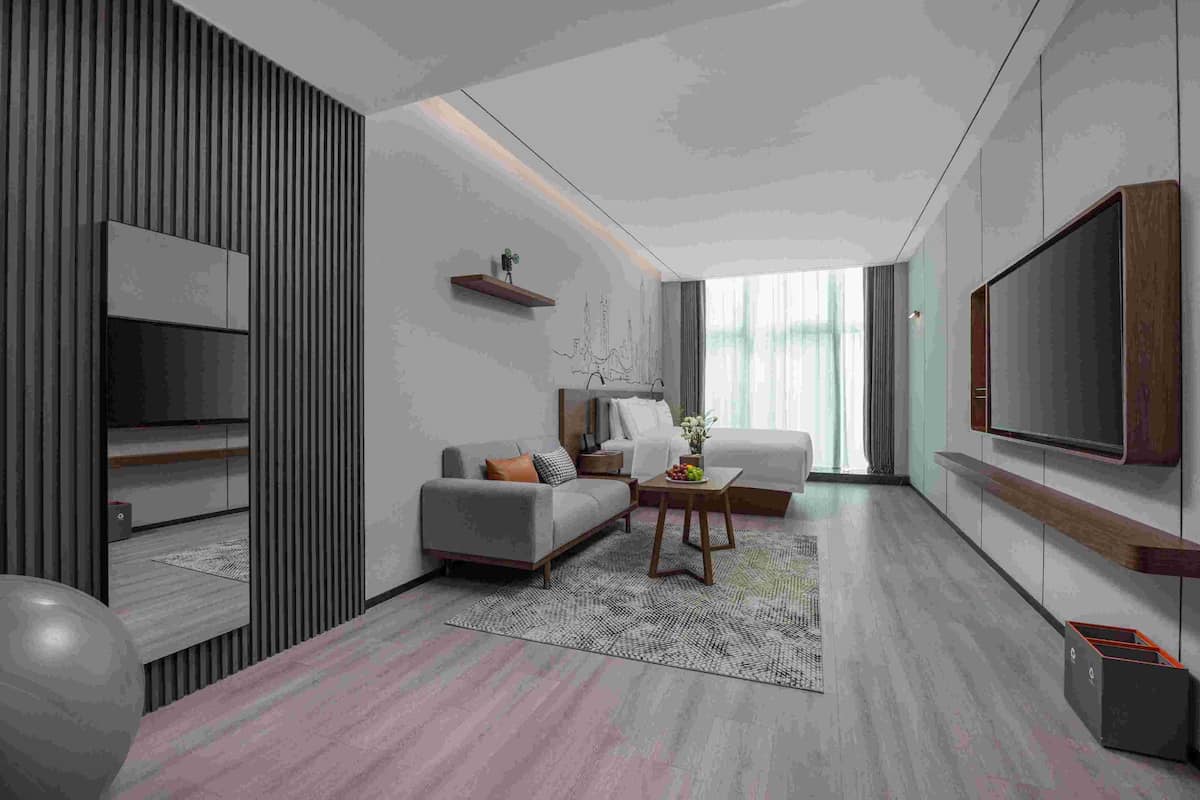 Singola Executive, vista città | Biancheria da letto di alta qualità
