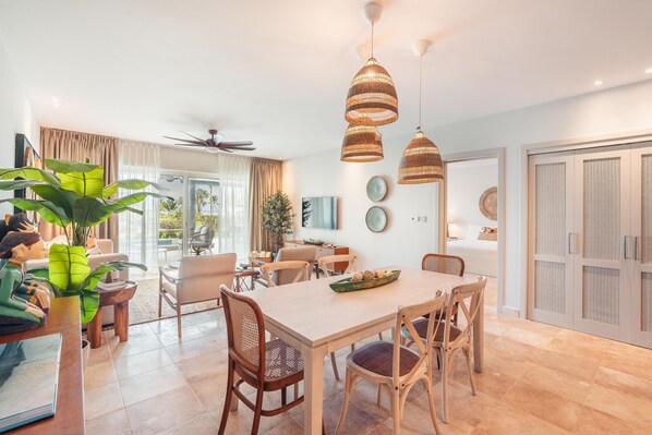 Dining - Apartment w/pool/ocean view at Punta Palmera BA5 (Punta Cana)