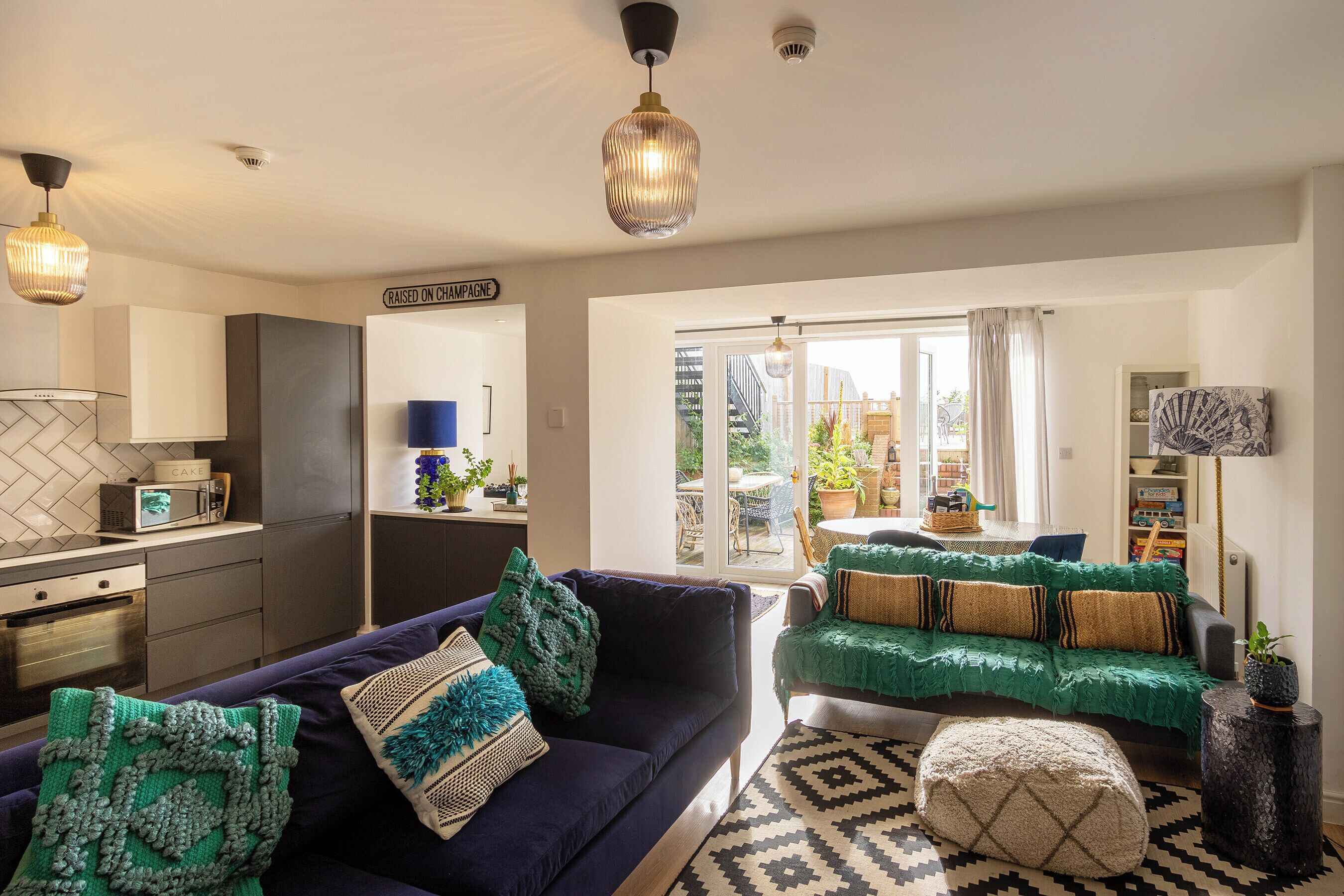 Desk, iron/ironing board