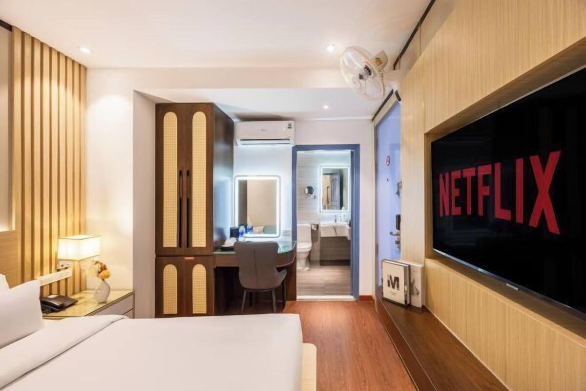 1 dormitorio, minibar, caja fuerte y cortinas opacas