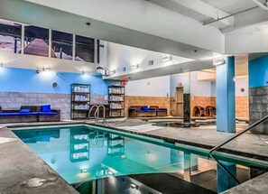 Indoor pool, a heated pool - Aurora Ray | Spa, Pool & Hot Tub (Canmore)