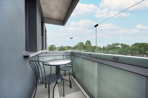 Balcony - Grey and Beige Apartment by Renters (Wroclaw)